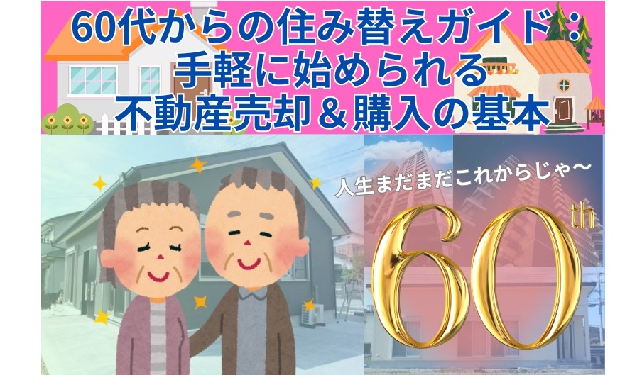 60代からの住み替えガイド：手軽に始められる不動産売却＆購入の基本