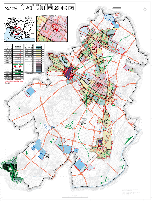 安城市都市計画総括図